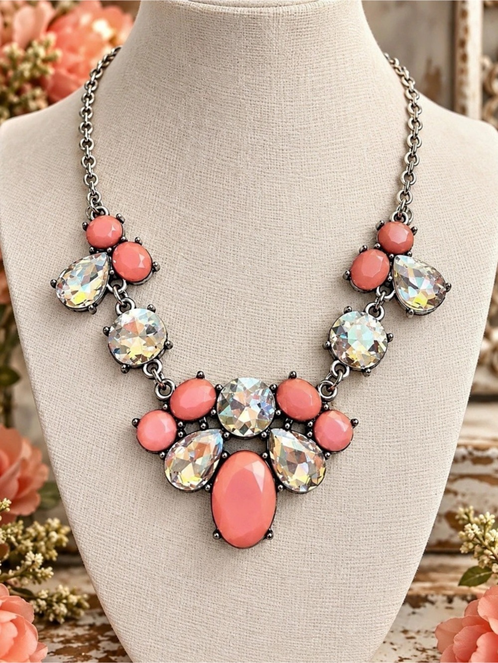 Paparazzi Completely Captivated - Orange Necklace & Earrings